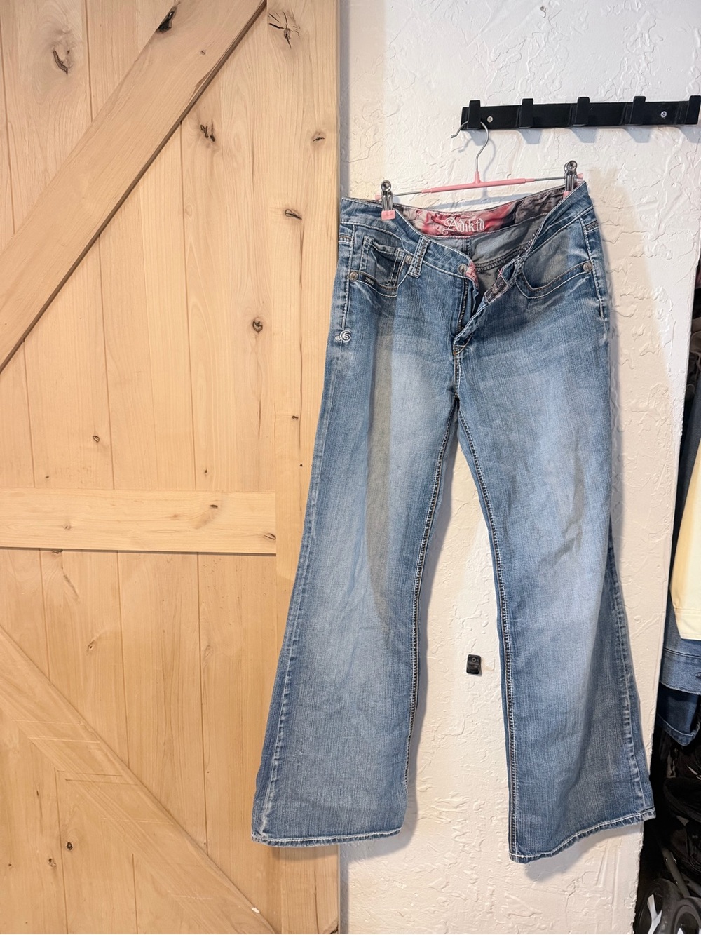 Adiktd Light Blue Flare Jeans